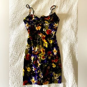 Motel Rocks velvet butterfly mini dress